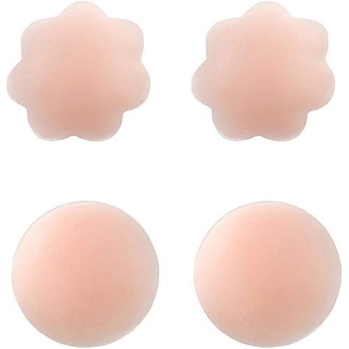 Lot De 2 Paires De Cache-Tétons En Silicone Invisibles, S,Adhésifs Pour Robe De Fête