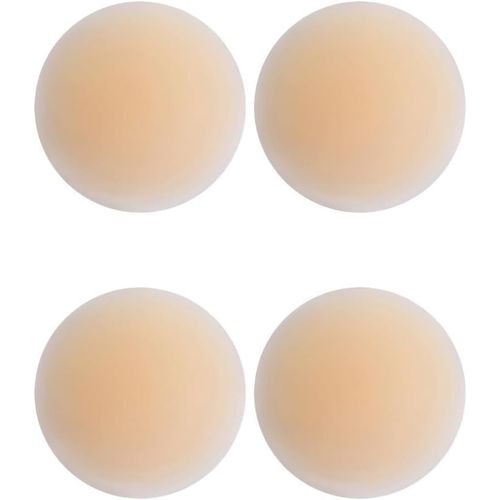 Lot De 4 Cache-Tétons En Silicone S Et Invisibles Pour Femme-Sans Couture-Collants Et Invisibles-Pour Robe De Fête Dos Nu,Couleur Chair,Taille Unique 