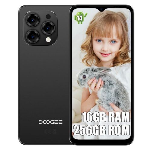 DOOGEE N55 Pro 4G Smartphone Débloqué,6Go+256Go Noir