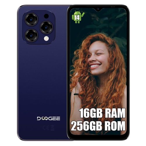 DOOGEE N55 Pro 4G Smartphone Débloqué,6Go+256Go Bleu