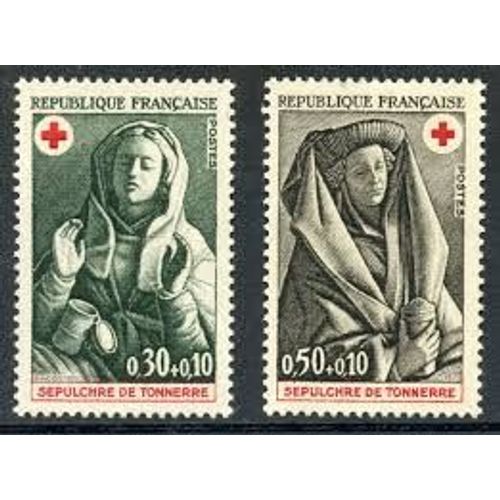 Au Profit De La Croix Rouge : Marie-Madeleine Et Femme Avec Vase Aux Aromates La Paire Année 1973 N° 1779 1780 Yvert Et Tellier Luxe