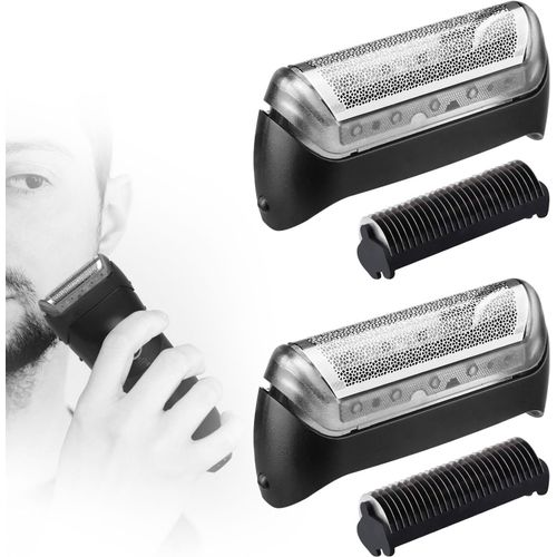 KALANKA-2 Pcs Remplacement de Rasoir, Têtes de Rasoir Compatible avec Braun Série 10B / 20B 1 190 180 170 Cruzer, Rasoir Rechange 10B/20B Noire pour Rasoir, Tête De Rechange pour Rasoir Électrique