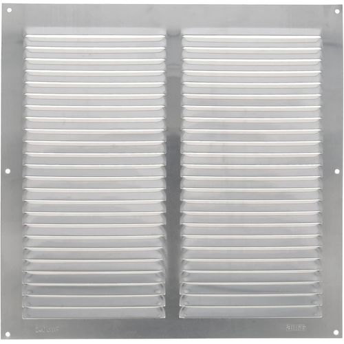 KALANKA-- Grille de ventilation carrée en Aluminium | Grilles d'aération pour sortie d'air | Idéal pour plafond de cuisine et de salle de bain | Dimensions : 300 x 300 mm | Couleur: Argent