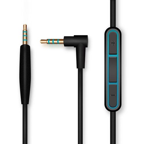 Câble Jack de Remplacement pour Casque Bose QC25, QC25, QuietComfort 25, Micro/commande - Noir