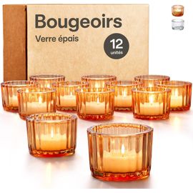 SUMTree Lot De 5 Assiettes Rondes En Verre Transparent Pour Bougie Pilier - Décoration D'intérieur Pour Fête De Mariage, Dîner, Centre De Table, Décoration D'intérieur, 4 Diamètres / 10 Cm