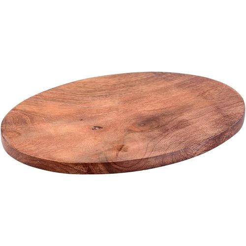 KALANKA-Assiette en Bois de manguier foncé Ovale 10x8cm presentier Plaque Assiette décoration Surface Lisse 10463