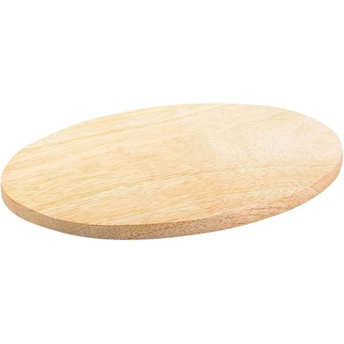 KALANKA-Assiette en Bois Naturel Ovale 10x8cm Dessous de Plat décoration de Table Soucoupe Bois véritable Surface Lisse 10466