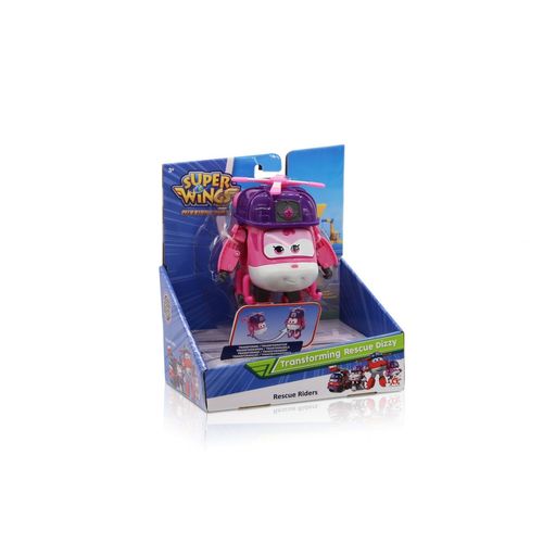 Auldey Toys Super Wings  Transforming Dizzy Rescue  Avion Jouet Transformable Et Figurine Robot Jouet Enfant  Robot Transformable Du Dessin Animé Super Wings  Jouet Enfant À Partir De 3 Ans  12 Cm