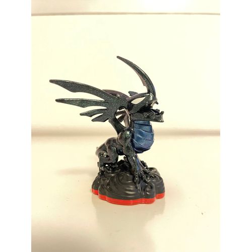 Skylanders Trap Team Blackout Dragon Obscur Ténèbres Noir En Pvc À Socle Rouge