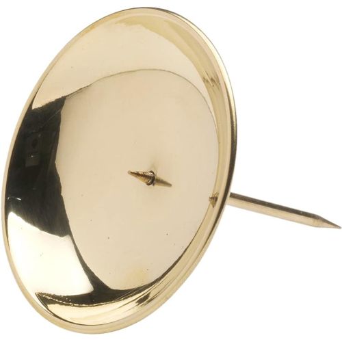 KALANKA-Couronne de l'Avent Bougeoir avec épine Ø8cm Laiton Or Brillant décoration Surface Lisse 10659