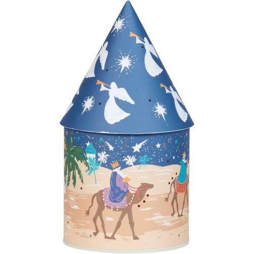 KALANKA-Lanterne de Noël à LED pour maison festive ¿ Motif trois rois ¿ 20 cm ¿ Décoration de Noël pour la maison ¿ Fonctionne à piles ¿ Fabriquée à la main