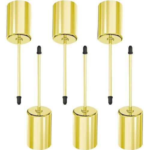 KALANKA-6 Pièces Bougeoir Noël de l'avent,Chandelier de l'avent,Support Bougie avec Pic,Bougeoir pour Bougies de l'avent,Bougeoir pour Couronne de l'avent,Candle Holder pour Décorer des Couronne (Dor