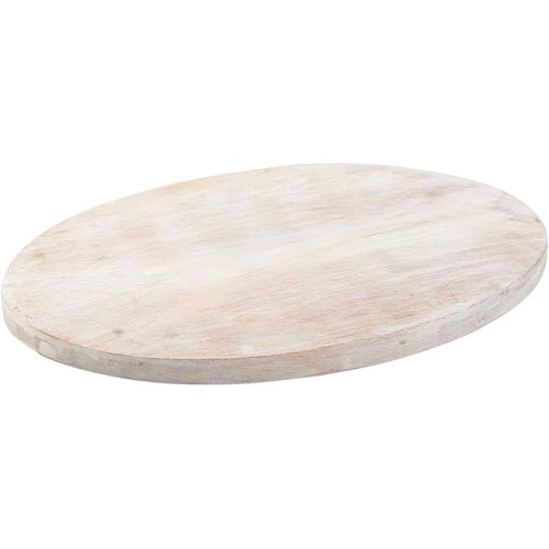 KALANKA-Assiette en Bois Clair Ovale 17x12cm Dessous de Plat décoration de Table Soucoupe Surface Lisse Bois véritable 10462