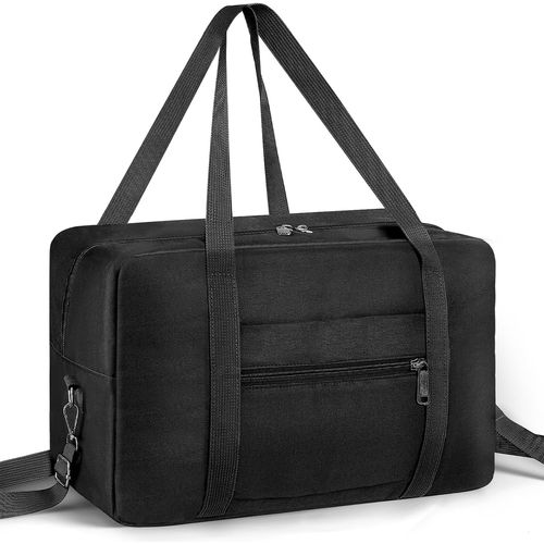 KALANKA-Sac 40x20x25 Ryanair Sac de Voyage Cabine léger et Pliable Bagage Ryanair Cabine 40x25x20 cm 20L (Noir)