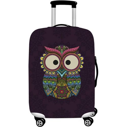 KALANKA-Store Housse de Valise 18-32 Pouces Fibre de Charbon de Bambou Luggage Cover en Polyester Clear Voyage Luggage Trolley Case Cover Protector