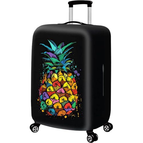 KALANKA-Store Housse de Valise 18-32 Pouces Fibre de Charbon de Bambou Luggage Cover en Polyester Clear Voyage Luggage Trolley Case Cover Protector