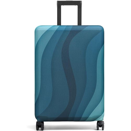 KALANKA-Housse de Valise 18-32 Pouces Fibre de Charbon de Bambou Luggage Cover en Polyester Clear Voyage Luggage Trolley Case Cover Protector