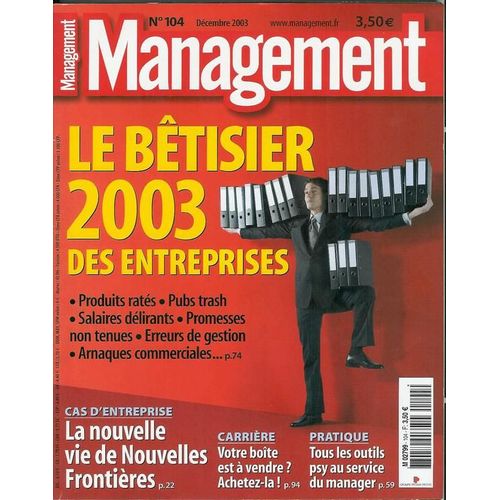 Management N° 104 : Le Bêtisier 2003 Des Entreprises