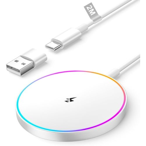 Kalanka-15w Chargeur Induction Iphone, Chargeur Mag-Safe Pour Apple Iphone 16/16 Pro/16 Plus/16 Pro Max/15/15 Pro/15 Plus/14/13/12/Airpods Pro, Magnétique Chargeur Sans Fil Iphone Charge Rapide