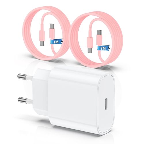 Kalanka-Chargeur Pour Iphone 15 16, 20w Apple Original Chargeur Rapide Avec 60w 1m+2m Câble De Charge Rapide Pour Iphone 16/16 Pro/16 Max/16 Plus/Iphone 15/15 Pro/15 Max/15 Plus/Ipad Pro/Air/Mini.