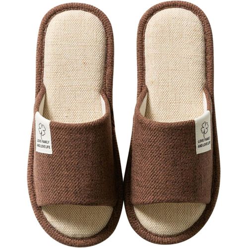 Kalanka-Chaussons Antidérapant Homme Femme Pantoufles Confortable Léger Bout Ouvert Accueil Chaussures Été Chaussures Pour La Maison