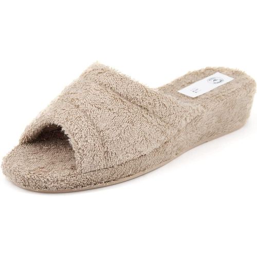 Kalanka-Chaussons À Talon Compensé Sandales Compensées Femme Confortable Pantoufles Été Éponge