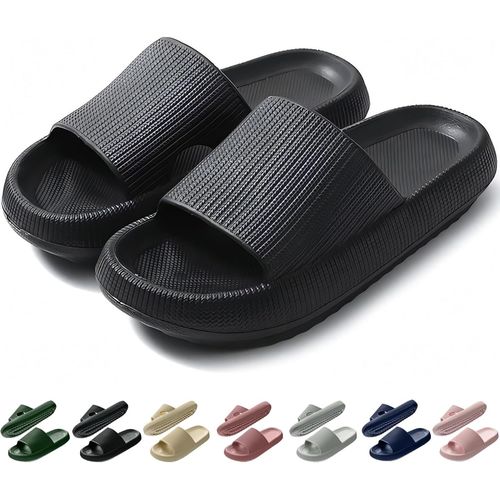 Kalanka-Claquettes Femme Ete Confortable Chaussons Piscine Plage Pantoufles Soft Douche Antidérapante Maison Sport Slides Intérieur Extérieur