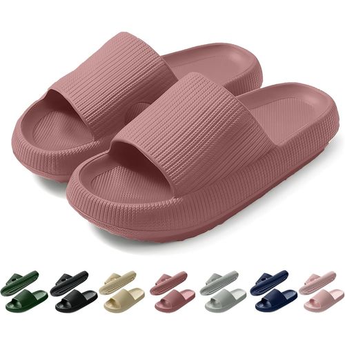 Kalanka-Claquettes Femme Ete Confortable Chaussons Piscine Plage Pantoufles Soft Douche Antidérapante Maison Sport Slides Intérieur Extérieur