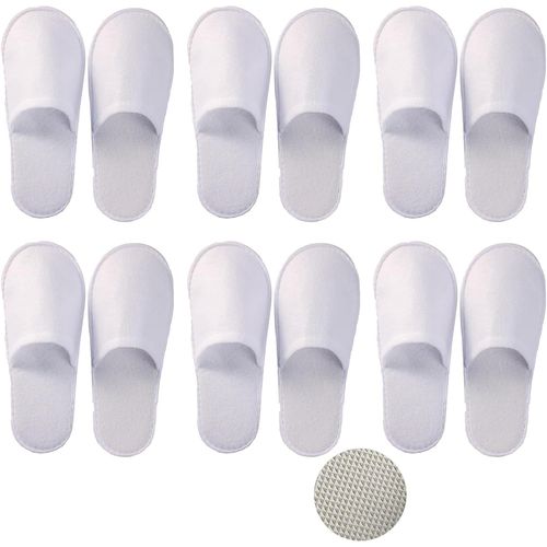 Kalanka-Chaussons Invités,Chaussons Invités Pour Hommes Et Femmes, Chaussons Jetables En Coton Épais, Chaussons Hotel De Qualité Supérieure, Pantoufles Intérieur Lavables Et Antidérapants,6 Paires