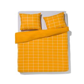 Hema Housse De Couette Polycoton 240x200 Plaid Jaune (Ocre)