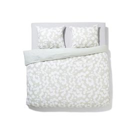 Hema Housse De Couette En Coton Doux 240x200/220 Feuilles Vertes (Vert)