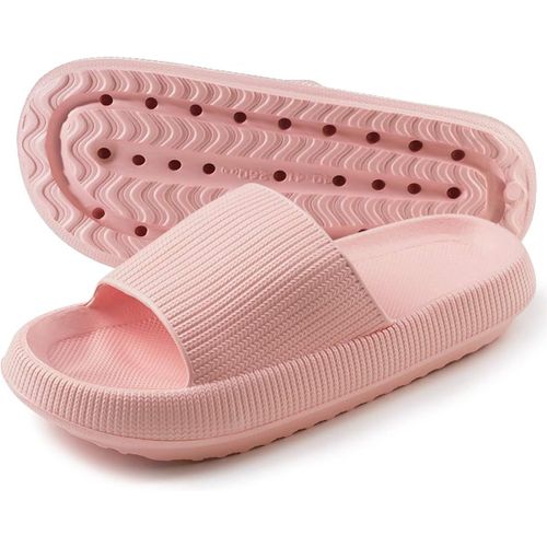 Kalanka-Claquettes Femme,Claquette Femme Hommes,Chaussons Pantoufle Sandales Mules Eté Confortable,Semelle Épaisse Antidérapante Utilisé Pour Piscine, Douche, Plage,Intérieur, Extérieur