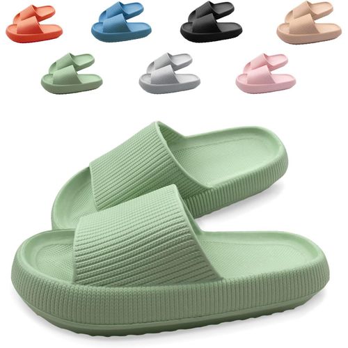 Kalanka-Claquettes Femme Homme Antidérapante Pantoufles De Douche Soft Chaussons De Bain Sandales Chaussure De Plage Piscine Maison Slippers