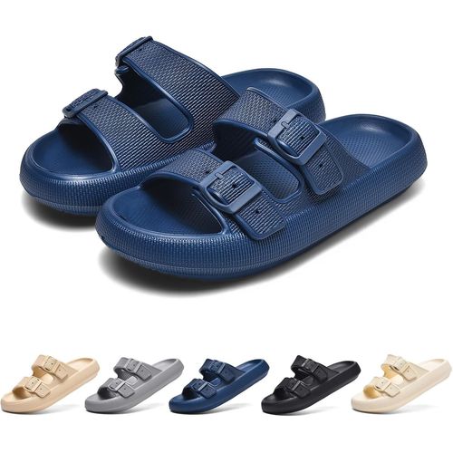 Kalanka-Claquettes Femme Homme, Chaussons Léger Pantoufles, Sandales Antidérapant, Soft Tongs Souplesse Sliders 35-46 Eu