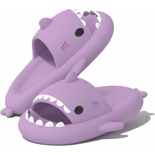 Kalanka-Claquettes De Requin Femme Homme Été Chaussons De Piscine Et Plage Pantoufles Antidérapant Shark Cloud Slippers Semelles Épaisses Intérieur Et Extérieur