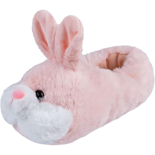 Kalanka-Chaussons Femme Hiver Lapin Pantoufle Confortable Doux Léger Antidérapant