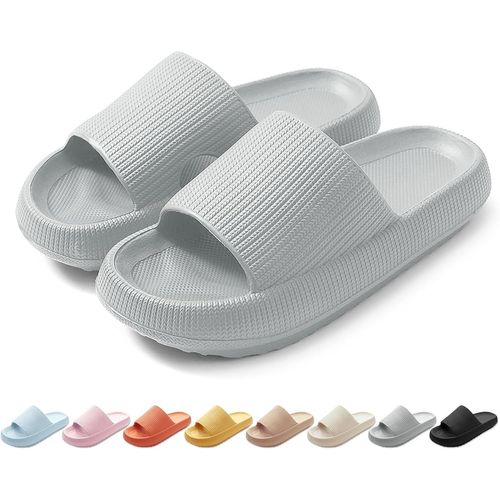 Kalanka-Chaussons Pour Homme Femme Antidérapants Pantoufles De Douche Nuage Sliders À Séchage Rapide Soft Slippers Légèreté Tongs Sandales Pour Intérieur Extérieur