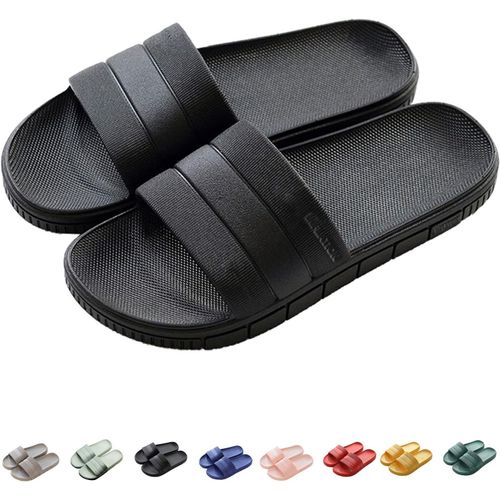 Kalanka-Sandales Pantoufles D'été Antidérapantes Hommes & Femme Chaussons De Salle De Bain Couples Chaussures De Plage Décontractée