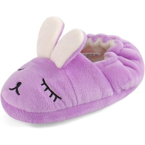 Kalanka-Lacoifa Chausson De Chouette Pour Enfant Garçon Ou Fille Pantoufles Animaux En Tricot D'hiver Antidérapants