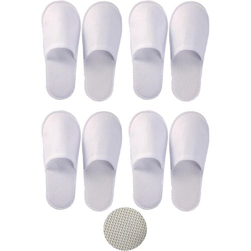 Kalanka-Chaussons Invités,Chaussons Invités Pour Hommes Et Femmes, Chaussons Jetables En Coton Épais, Chaussons Hotel De Qualité Supérieure, Pantoufles Intérieur Lavables Et Antidérapants,4 Paires