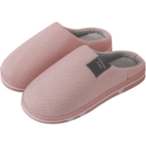 Kalanka-Pantoufle Femme Maison Chaussons Femme Hiver Pantoufles Confortable Chaussons En Peluche Chaude Doublure Chaussures Femme Intérieur Hiver Accueil Slippers