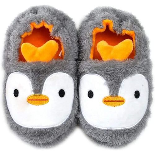 Kalanka-Hiver Chaussons De Maison Enfant Fille Garçon Pantoufle Chaudes Peluche Chaussures Maison Pantoufles Animal D'intérieur Souple Antidérapants