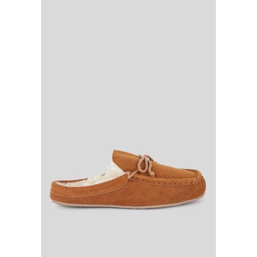 Chaussons En Cuir Suede Fourrés