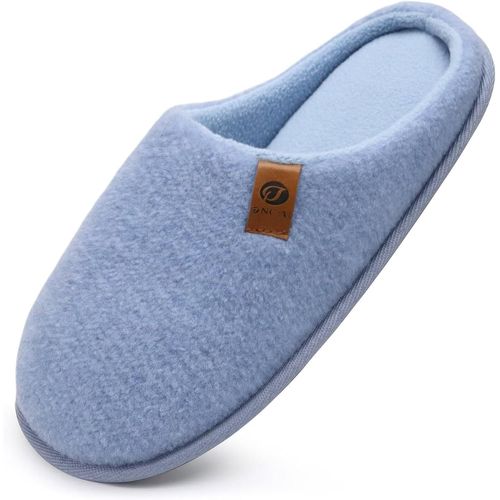 Kalanka-Chaussons Homme Pantoufles À Hiver Chaussures Chaudes Pour La Maison En Mousse À Mémoire De Forme, Laine En Peluche Doublée Avec Semelle En Caoutchouc Antidérapante Taille 40-49 Eu