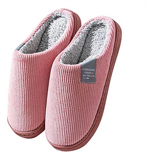 Kalanka-Pantoufle Femme Maison Chaussons Femme Hiver Pantoufles Confortable Chaussons En Peluche Chaude Doublure Chaussures Femme Intérieur Hiver Accueil Slippers