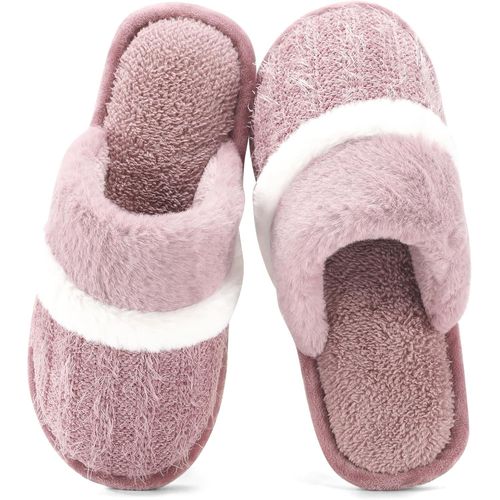 Kalanka-Pantoufles Confortables Pour Femmes, Chaussures D'intérieur Et D'extérieur Pelucheuses Avec Semelle Antidérapante En Mousse À Mémoire De Forme, Cadeaux Pour Femmes, Maman, Petite Amie, Dames