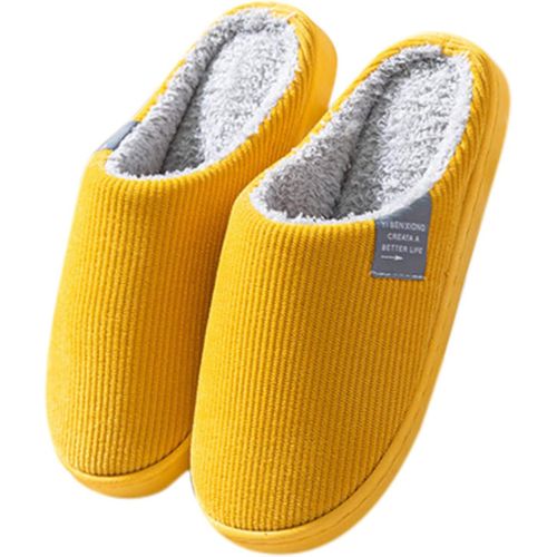Kalanka-Pantoufle Femme Maison Chaussons Femme Hiver Pantoufles Confortable Chaussons En Peluche Chaude Doublure Chaussures Femme Intérieur Hiver Accueil Slippers