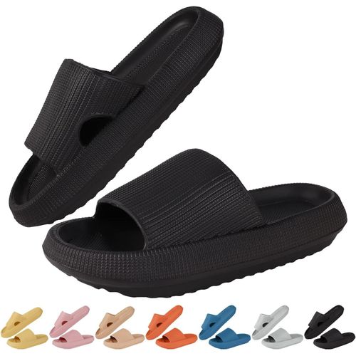 Kalanka-Claquette Hommes Femme Été Pantoufles De Douche Sandales Confortable Maison Chaussons De Bain Antidérapant Chaussures De Piscine Plage Pantoufles Plateforme