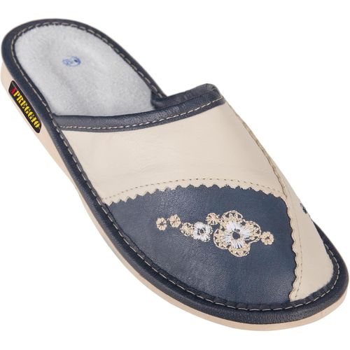 Kalanka-Chaussons Femme Cuir \U2013 Pratique Pantoufles Femme - Chaussons Cuir Adulte - Fabriqué À La Main Pantoufles Femme - 36-41 Eu