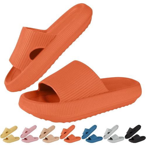 Kalanka-Claquette Hommes Femme Été Pantoufles De Douche Sandales Confortable Maison Chaussons De Bain Antidérapant Chaussures De Piscine Plage Pantoufles Plateforme